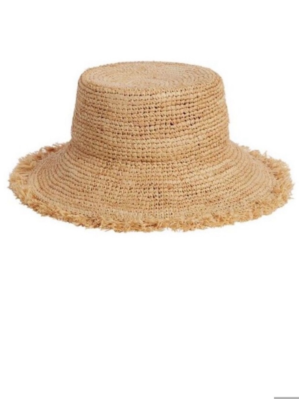 Rylee + Cru Raffia Straw Bucket Hat, S/M